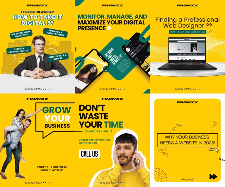 Section of the Fronxx Instagram grid, demonstrating social media marketing strategy and aesthetic consistency developed during my post-graduate share.